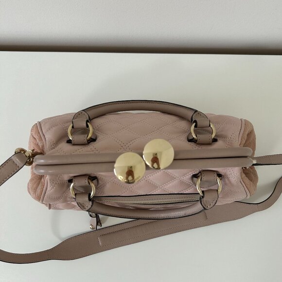 Authentic Marc Jacobs Leather Quilted Stam Handbag - Picture 3 of 9
